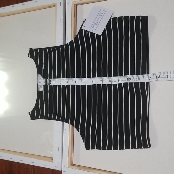 Stella Luce - Small top, Size - M, Color - Black W/white stripes - Picture 8 of 9